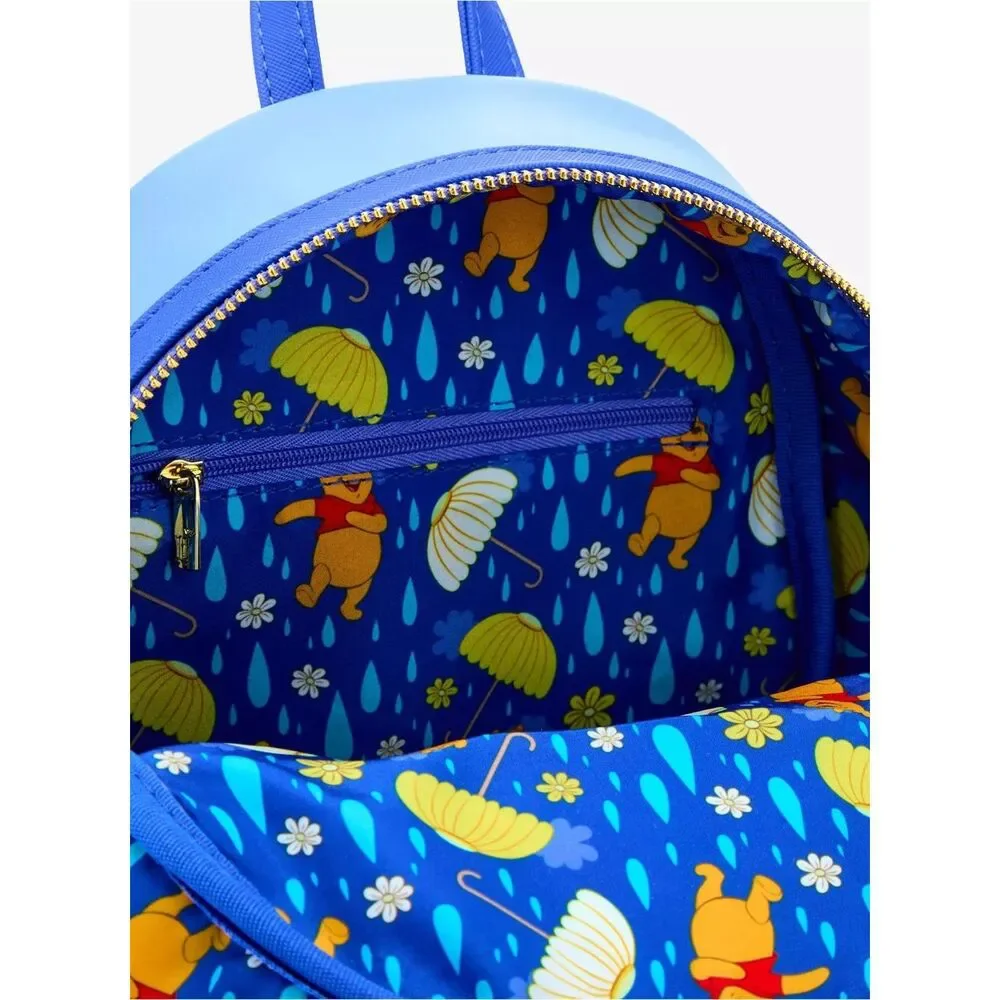 Loungefly Disney Winnie the Pooh Rainy Umbrella Scene Mini Backpack